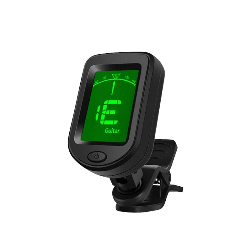 GIOIO Clip-On Chromatic Guitar Tuner — Compact Digital LCD Display