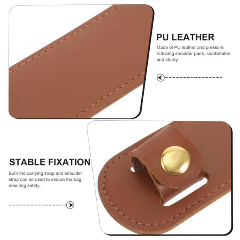 Leather Shoulder Strap Pad — Comfortable Support for Bags and Luggage