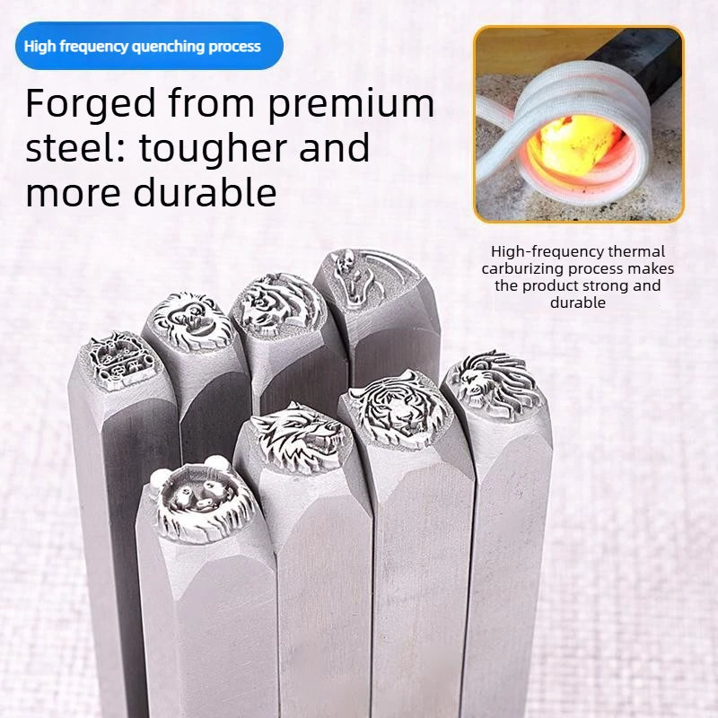 Animal Head Steel Stamp Punch — Engraving Mold for DIY Jewelry Making