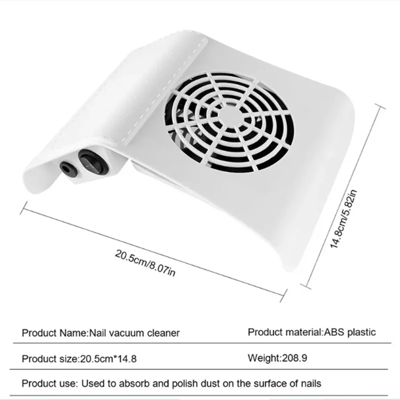 Kellegoos Nail Dust Collector — Quiet Manicure Vacuum for Nail Art
