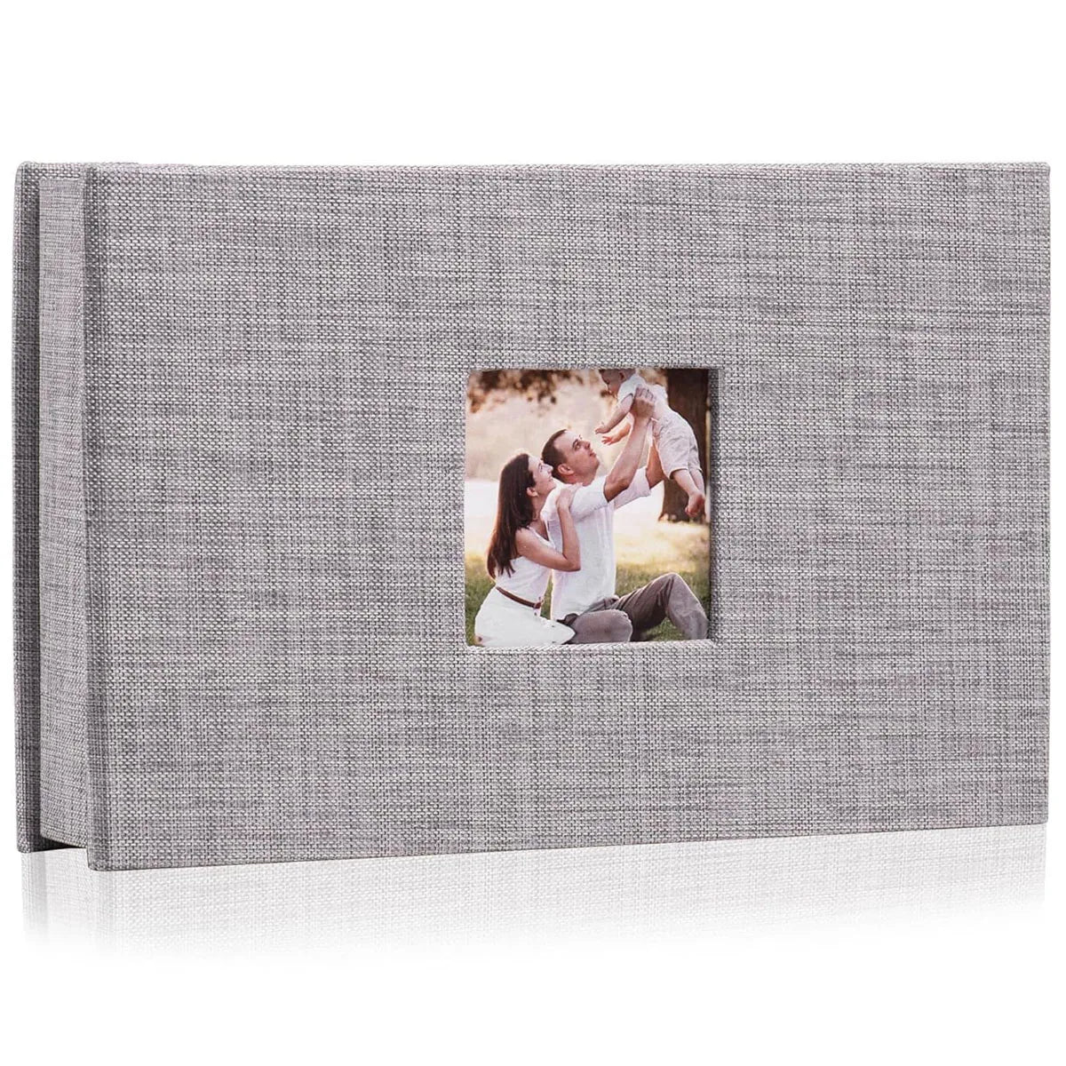 Linen Cover Photo Album — 4x6 Memory Book with 100 Photo Capacity