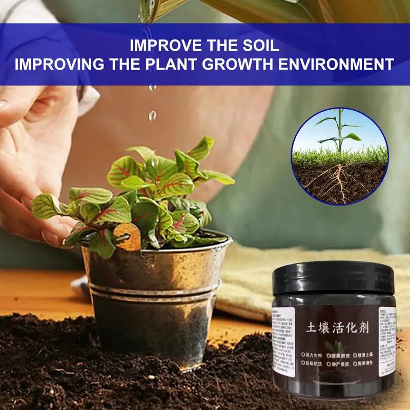 Potassium Fulvicate Soil Activator — Organic Plant Growth Fertilizer