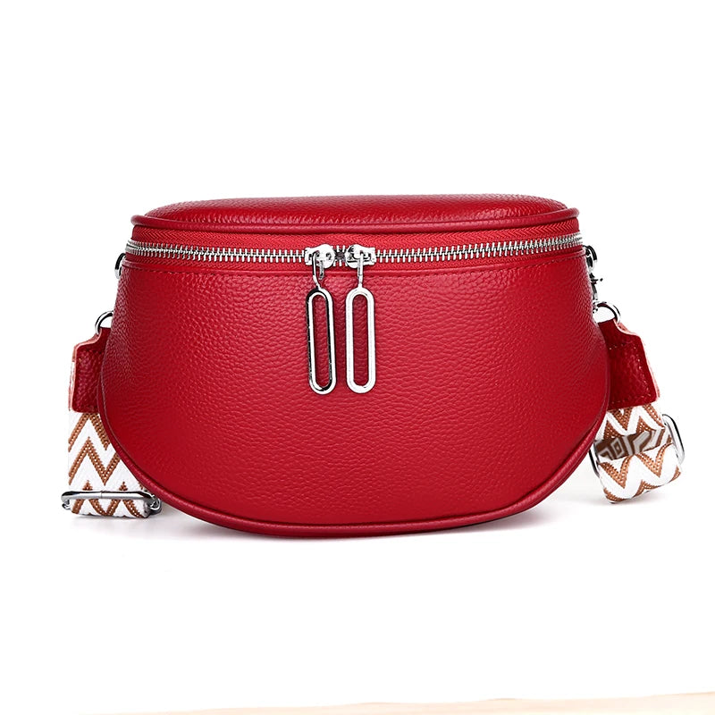 badiman Genuine Leather Tote Bag — Versatile Shoulder & Crossbody Handbag