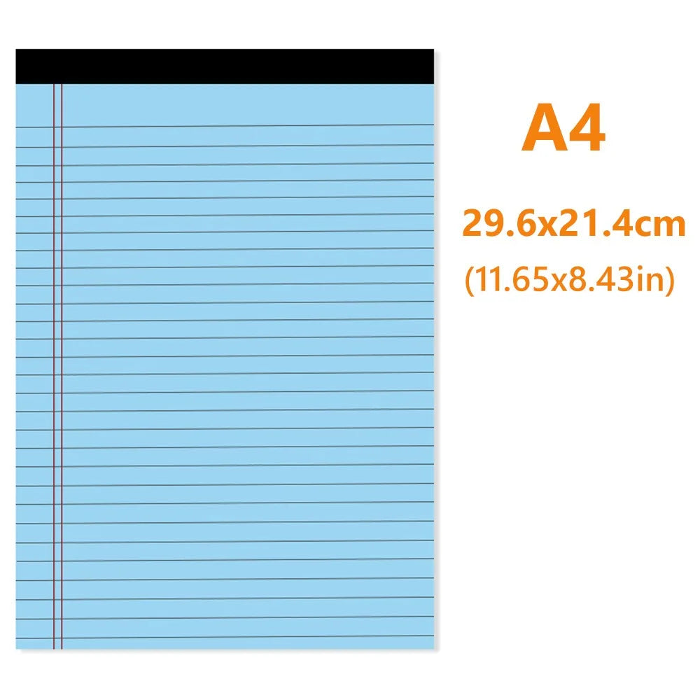 Thickened Writing Pad — Tearable Legal Memo Notebook for Students