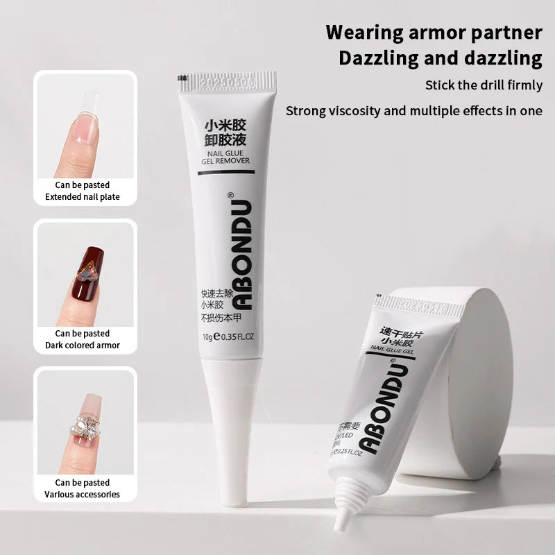 Quick Drying Solid Nail Glue — Long Lasting Press On Nail Adhesive