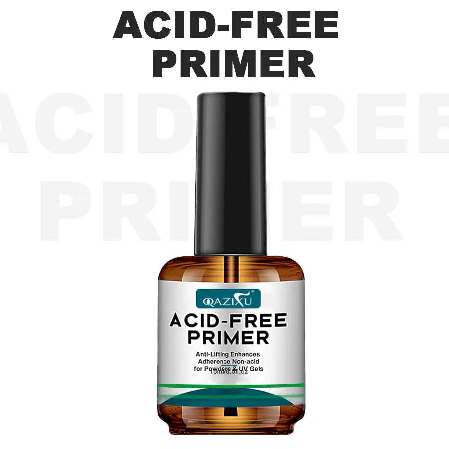 QAZIXU Nail Prep Dehydrator and Acid-Free Primer — Professional Manicure Base