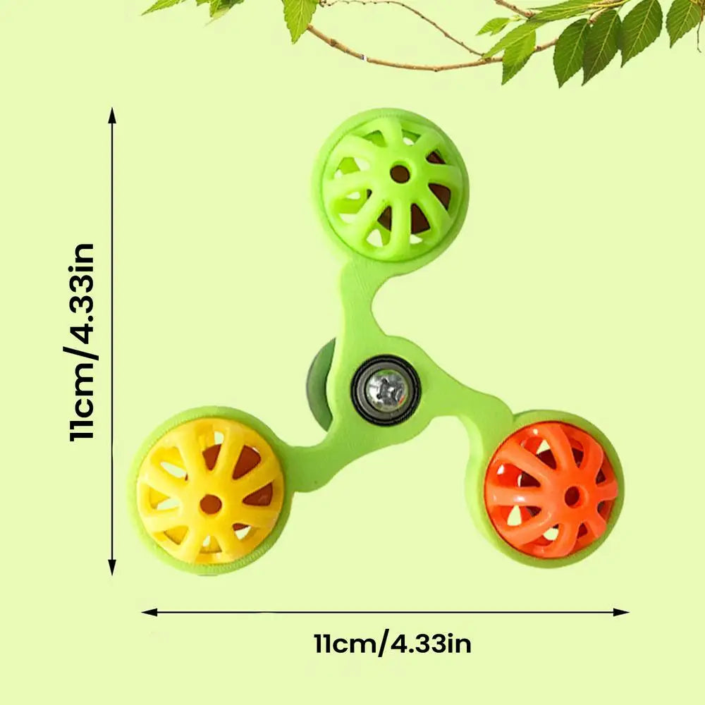 Interactive Rotating Windmill Bird Toy — Enrichment & Chewing Accessory