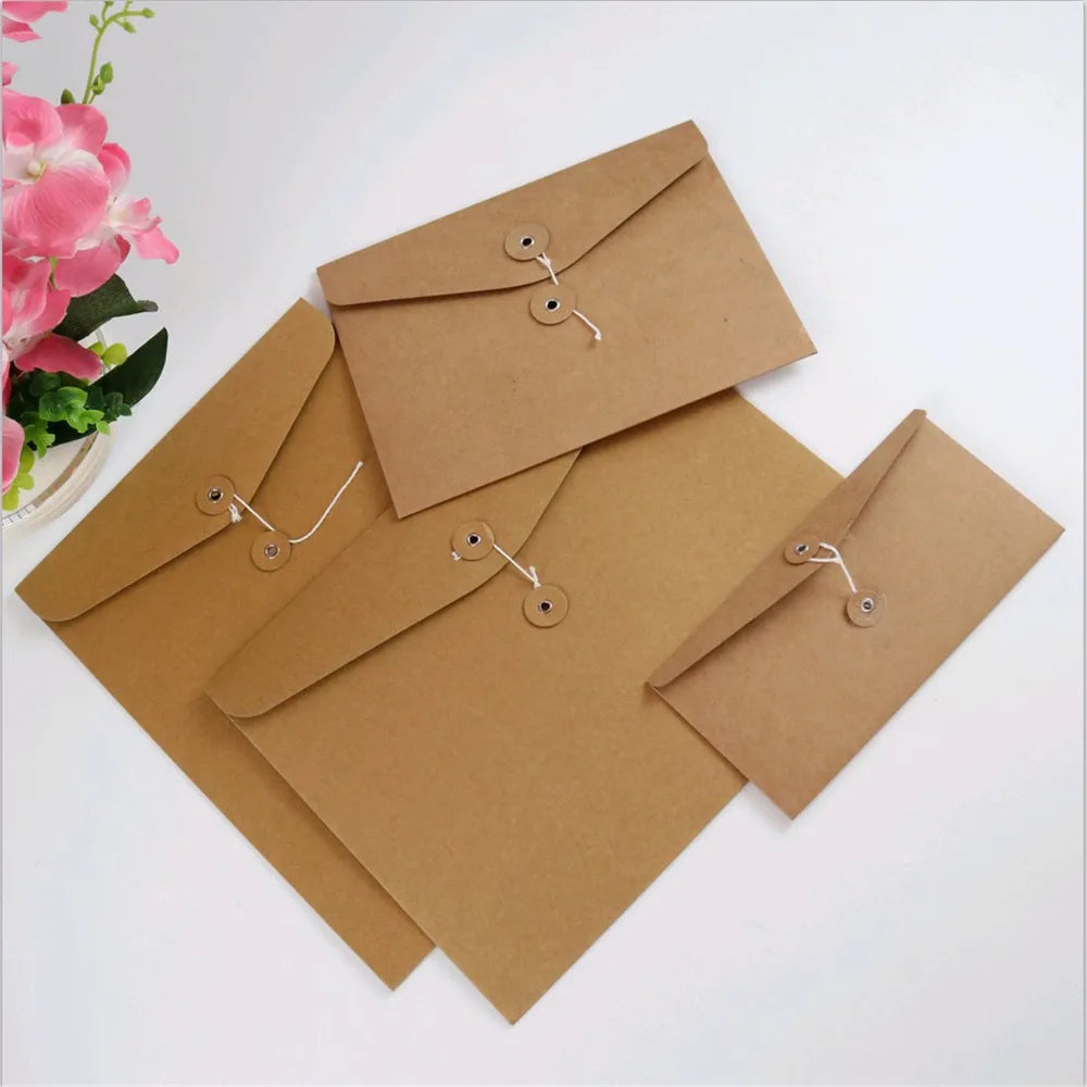 Thick Kraft Paper Envelopes — Durable Stationery for Business & Mail