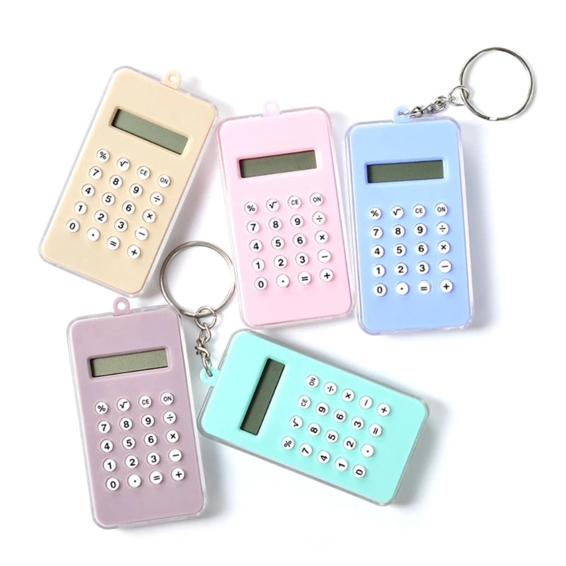 OOTDTY Mini Maze Calculator — 8-Digit Pocket Tool & Keychain Toy