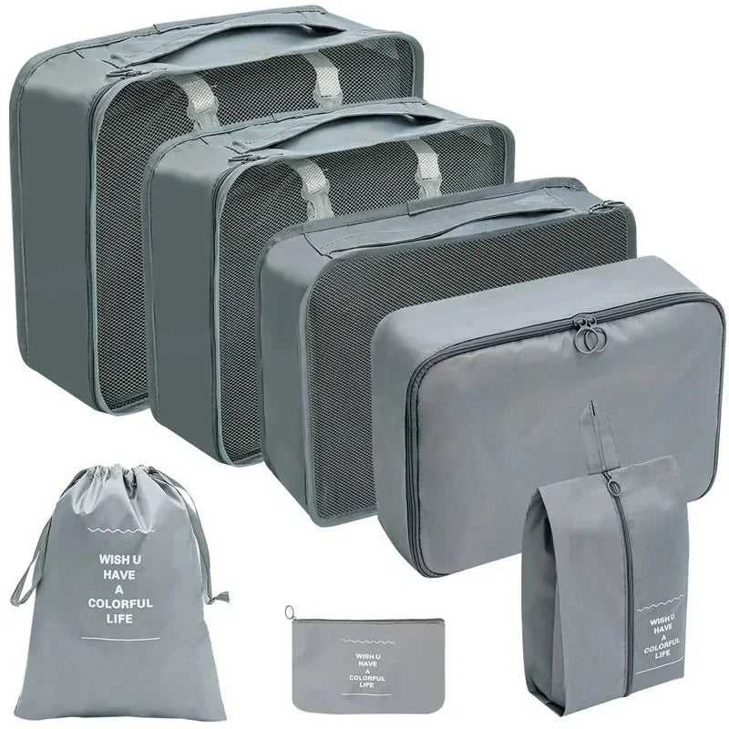YUEYi Travel Organizer Set — Space-Saving Suitcase Packing Cubes