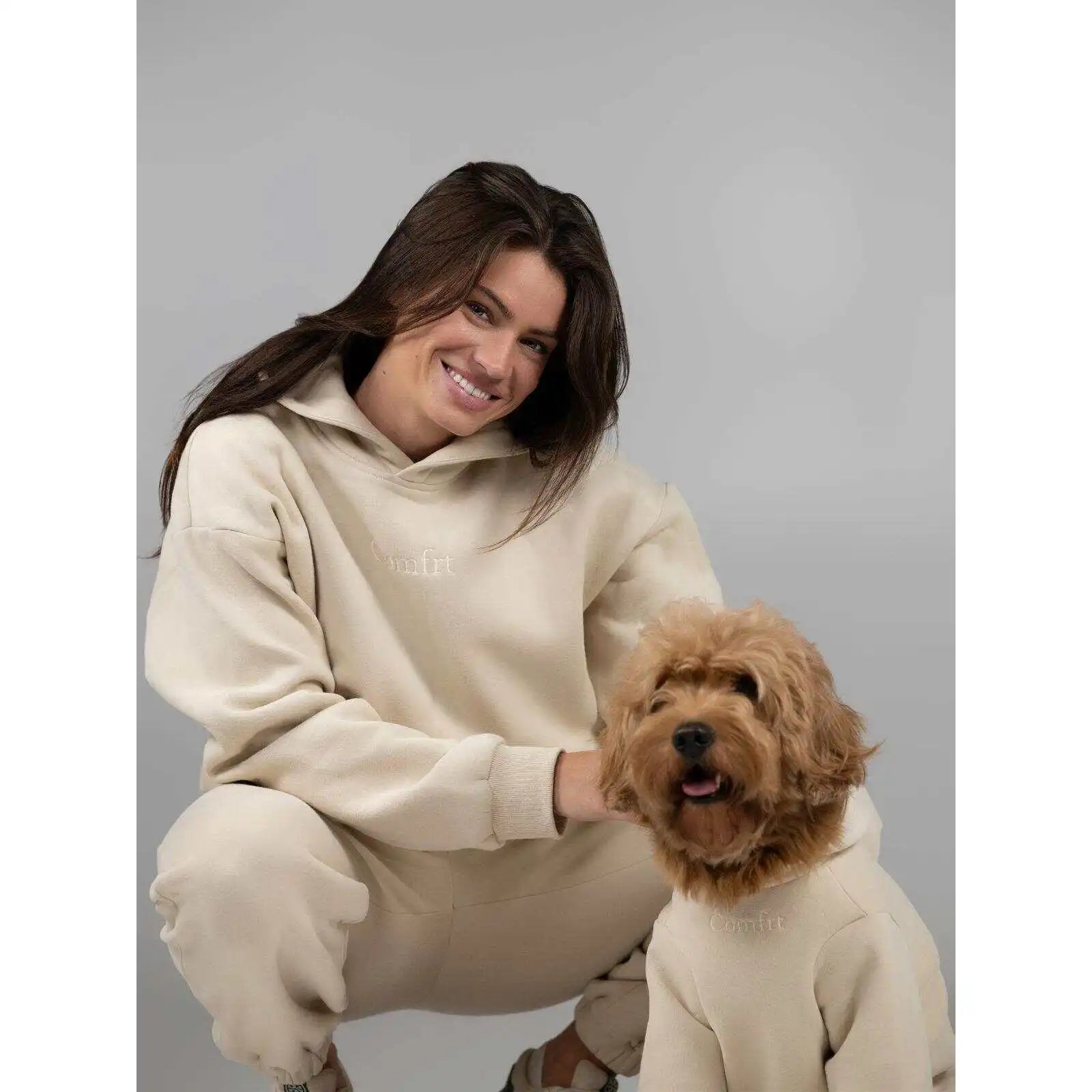 Warm Pet Hoodie — Soft Cotton Blend Sweatshirt with Leash Opening