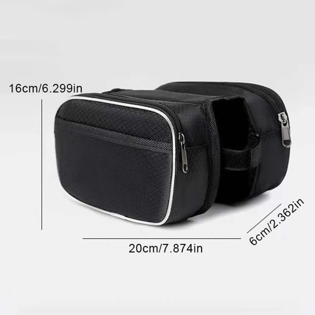 Waterproof Bicycle Frame Bag — High Capacity Top Tube Storage
