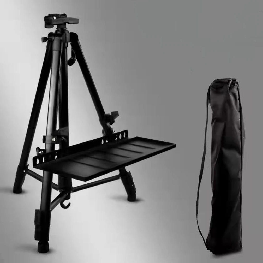 Tegcame Portable Metal Sketch Easel — Adjustable Folding Stand for Artists