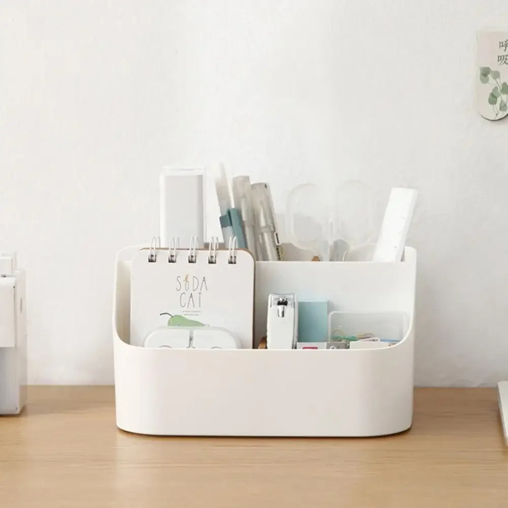 Multi-Compartment Desk Organizer — Versatile Storage for Office and Vanity