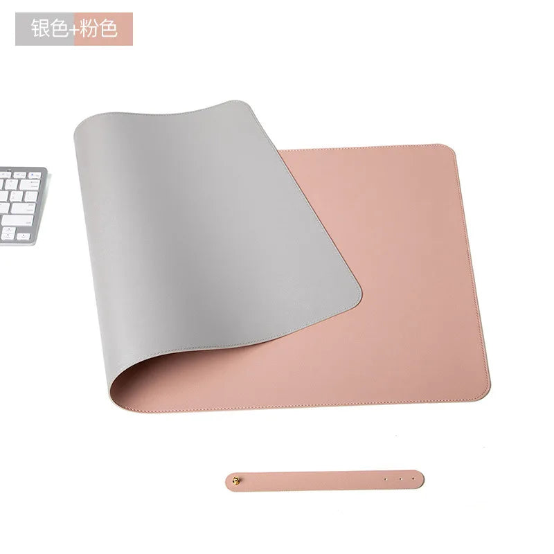 NULOXO PU Leather Desk Mat — Waterproof Office Blotter & Mouse Pad