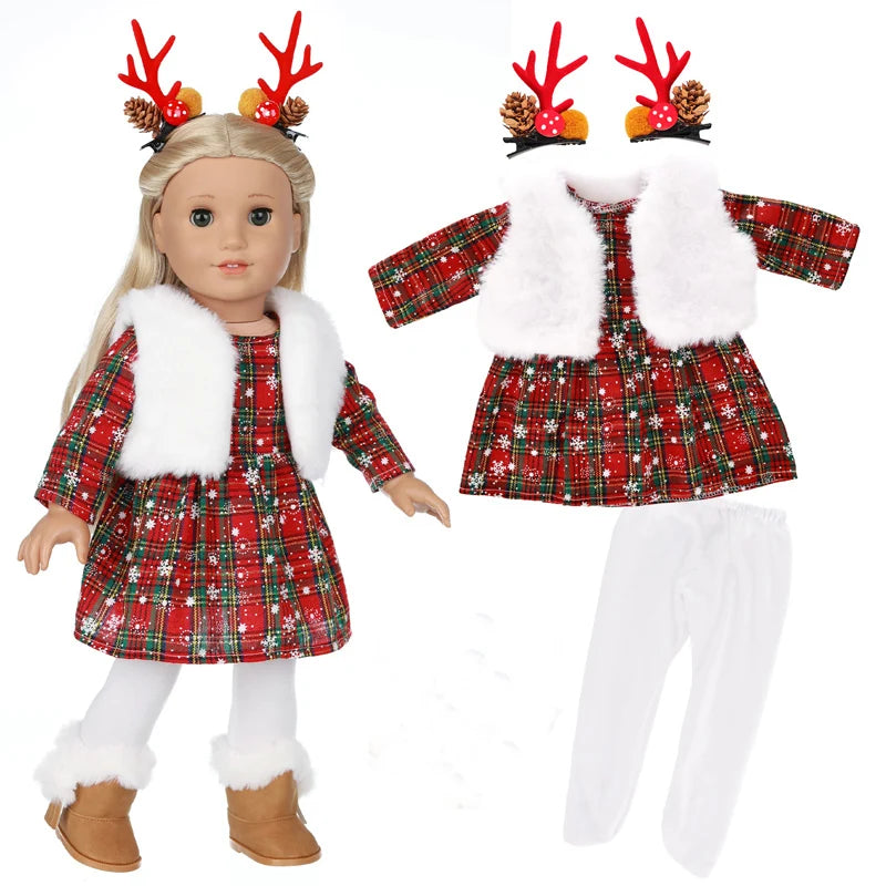 Miao Mama ai wawa Winter Doll Coat — Warm Outfit for 18 Inch Dolls