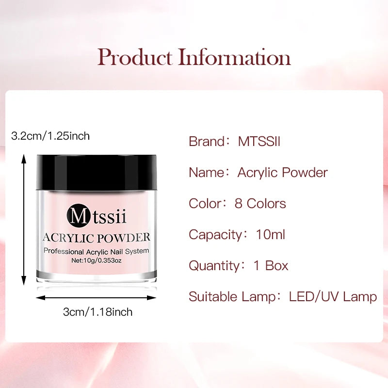 Mtssii Acrylic Nail Powder — Professional Extension & Manicure Kit
