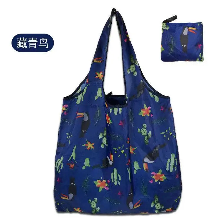 Foldable Reusable Shopping Bags — Heavy Duty Washable Grocery Totes