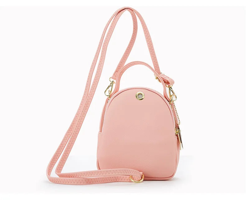 Mini PU Leather Backpack — Stylish Multi-Function Shoulder Bag for Women