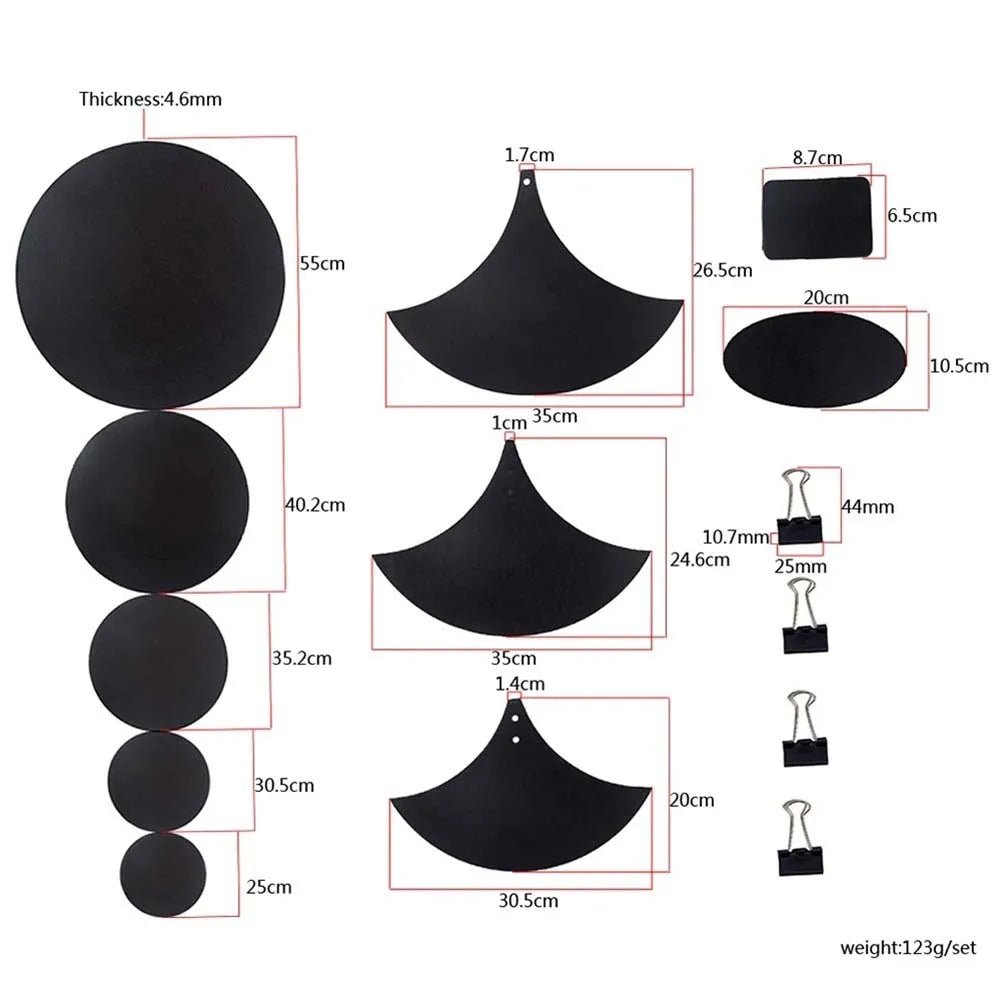 14-Piece Drum Mute Pad Set — Sound Dampening Practice Kit for Percussion