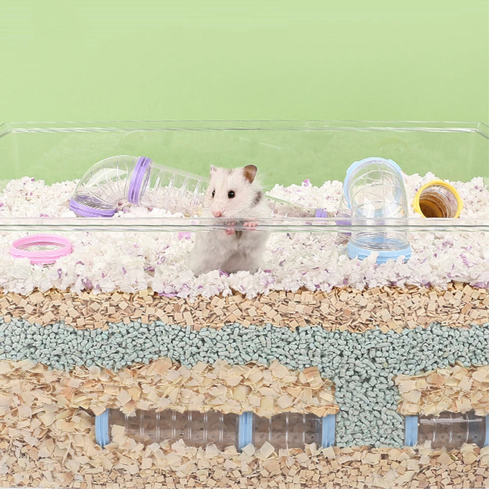 DIY Hamster Tunnel Maze Set — Customizable Pet Cage Pipeline Accessories