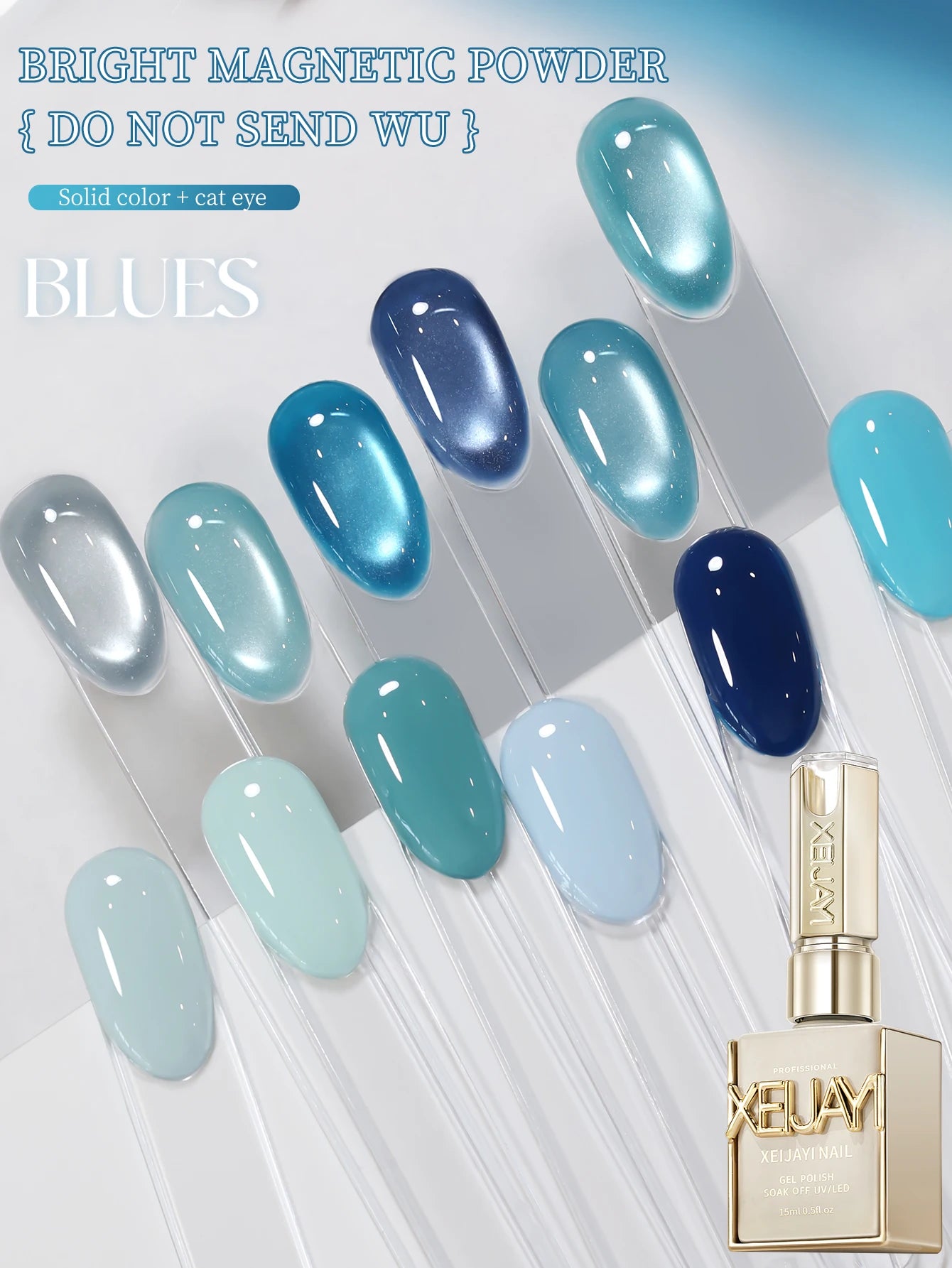 XEIJAYI 12-Piece Gel Nail Polish Set — Semi-Permanent Manicure Kit