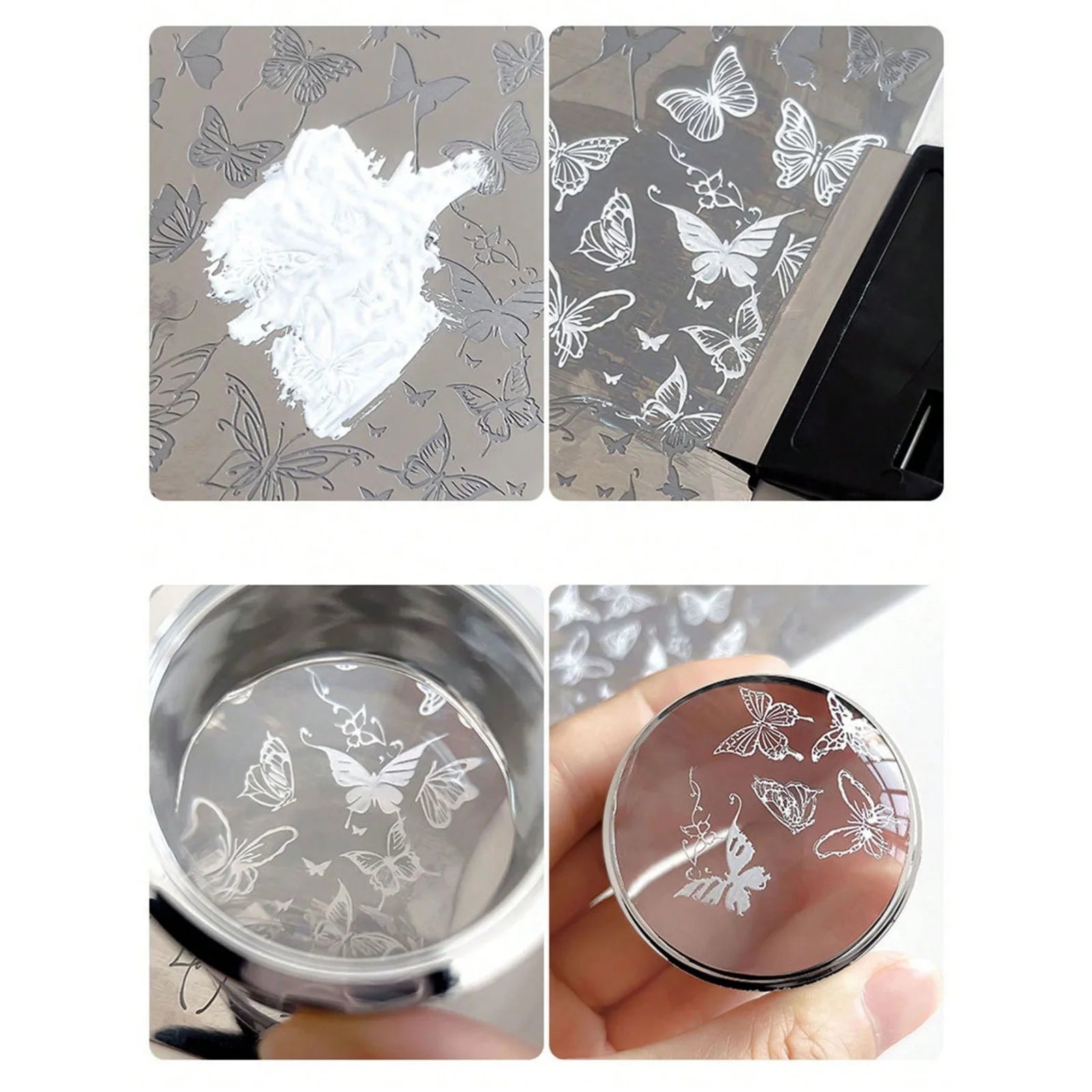 Nail Art Stamper and Scraper Set — DIY Pattern Printing Kit