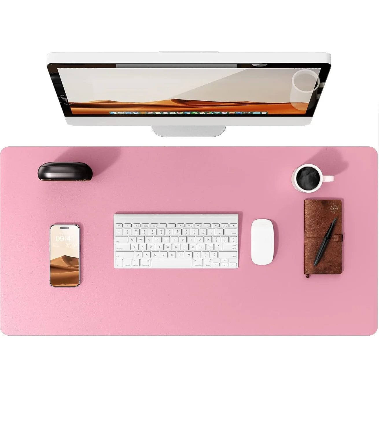 YSAGi Leather Desk Mat — Large Waterproof Mouse Pad & Desk Protector