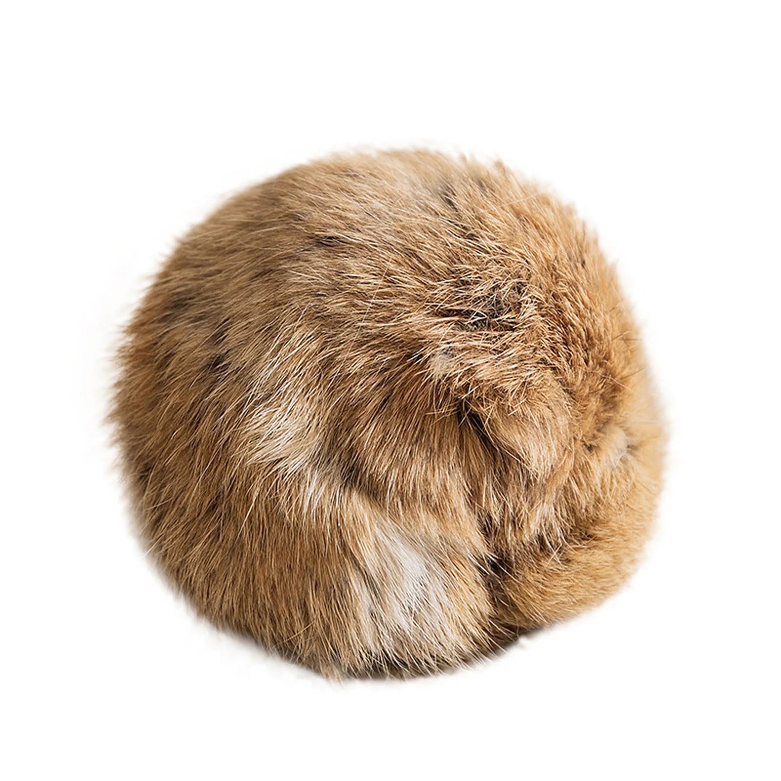 Rabbit Fur Catnip Ball Toy — Interactive Plush Chasing Toy for Cats