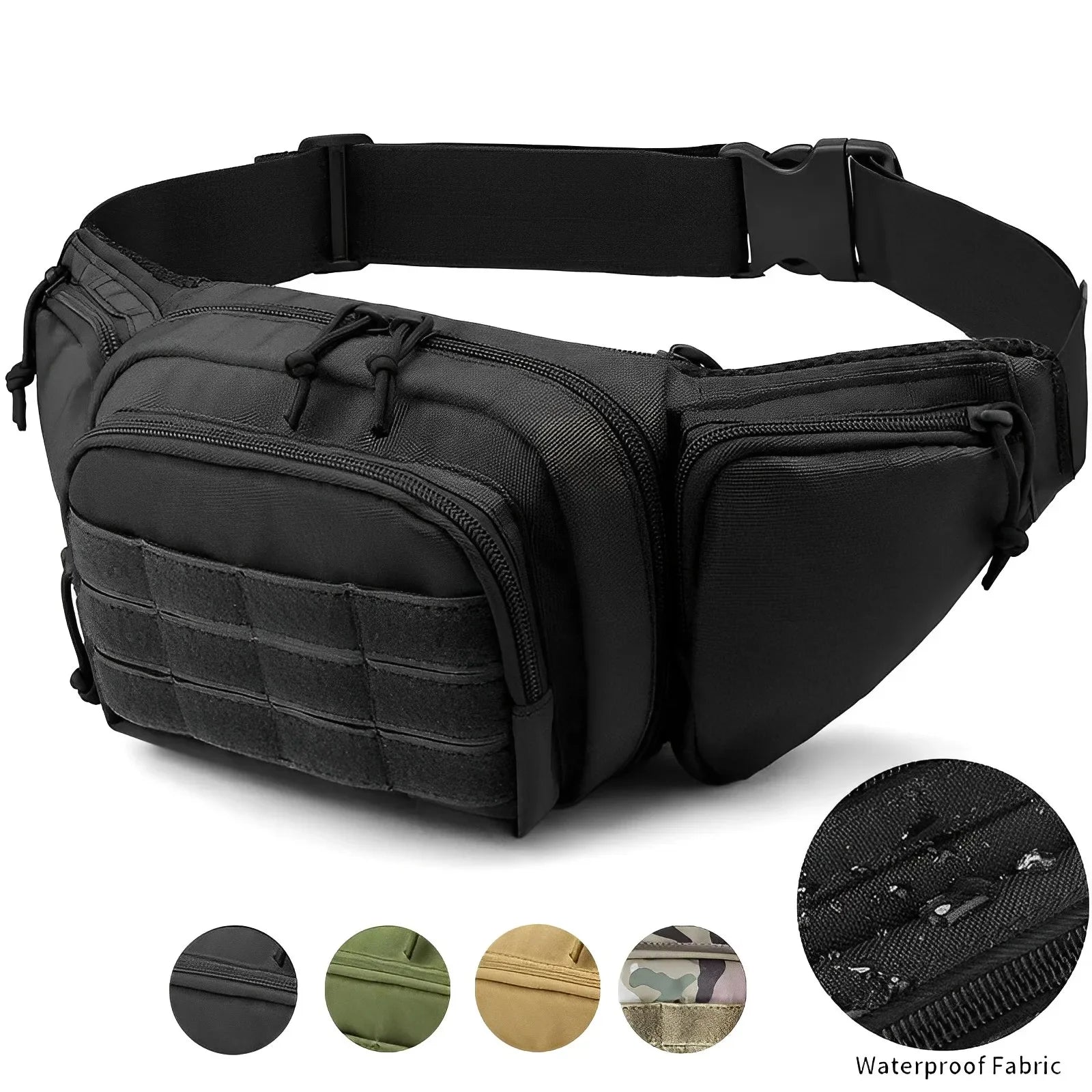 CEXIKA Tactical Multi-Function Waist Pack — Durable Nylon Outdoor Fanny Pack