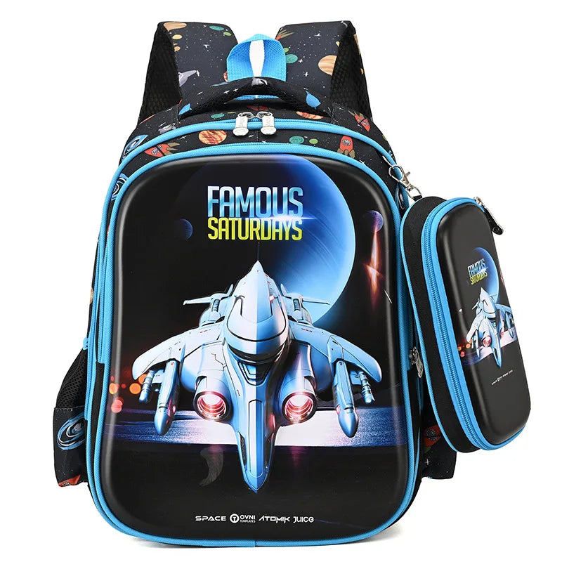 SOATIM Kids School Backpack — Waterproof Orthopedic Book Bag for Boys and Girls