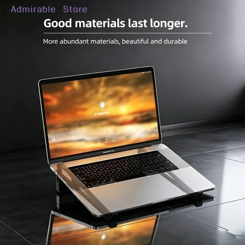 Adjustable Folding Laptop Stand — Portable Ergonomic Riser for Work and Travel