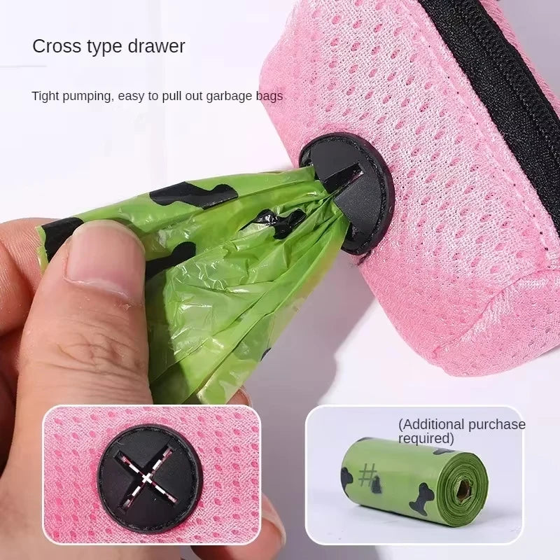 Hanging Dog Poop Bag Dispenser — Convenient Pet Waste Holder for Walks