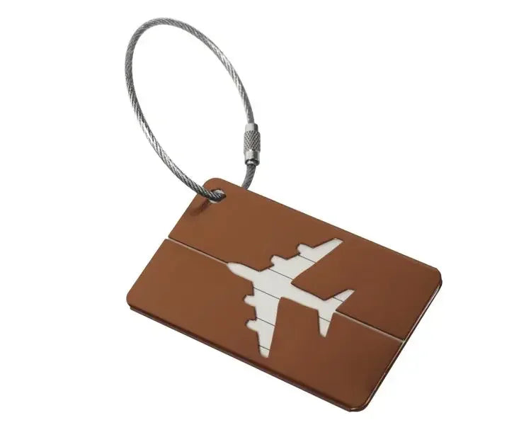 eTya Aluminum Alloy Luggage Tag — Durable Suitcase ID Holder for Travel