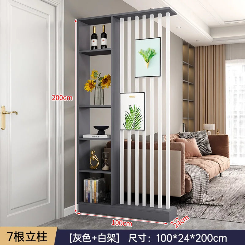 Modern Simple Room Divider — Elegant Wood Entrance Screen & Partition