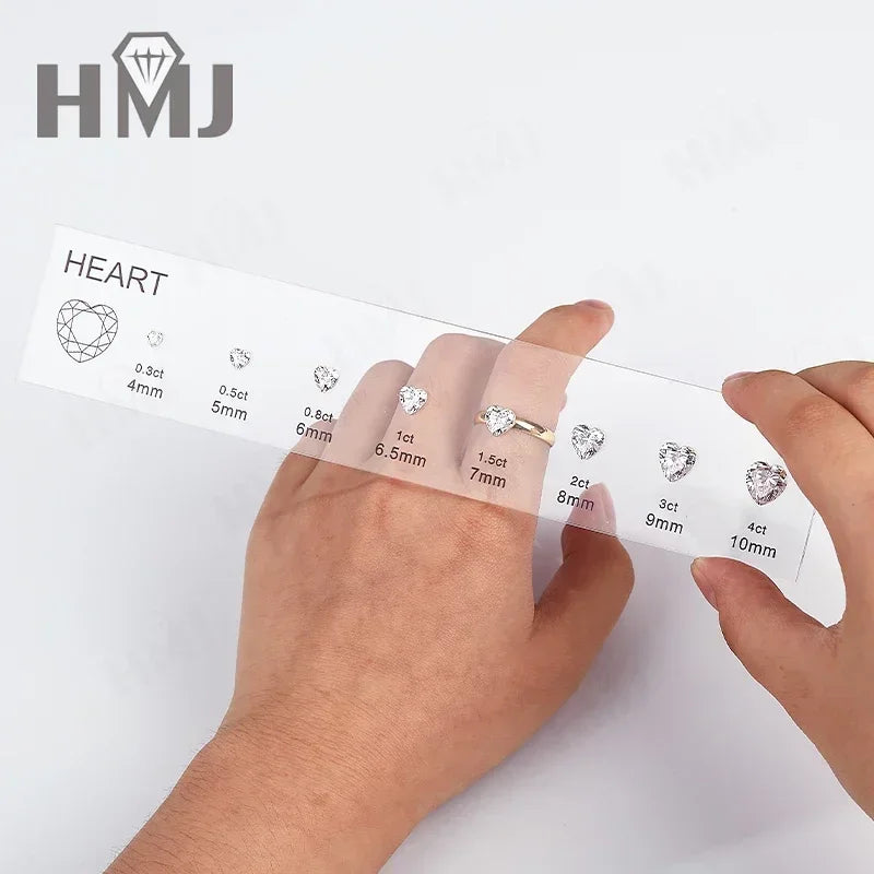 HMJ Gemstone Size Reference Chart — Cubic Zirconia Comparison Tool