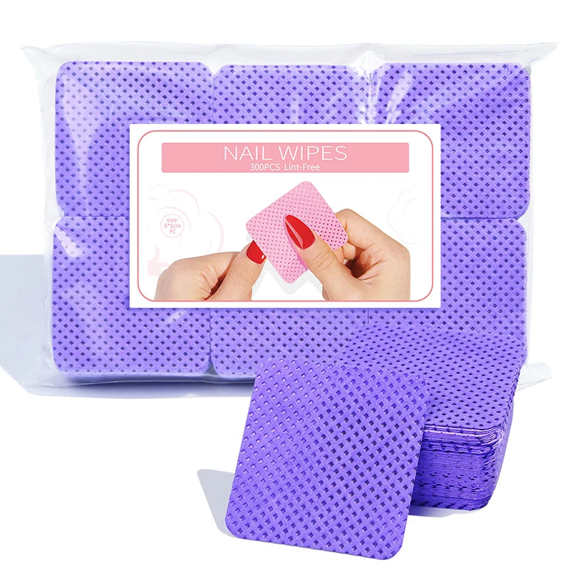Misscheering Lint-Free Nail Wipes — Professional Gel Polish Remover Pads