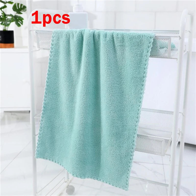 Beeinch Microfiber Coral Velvet Face Towel — Ultra Absorbent Soft Drying Cloth