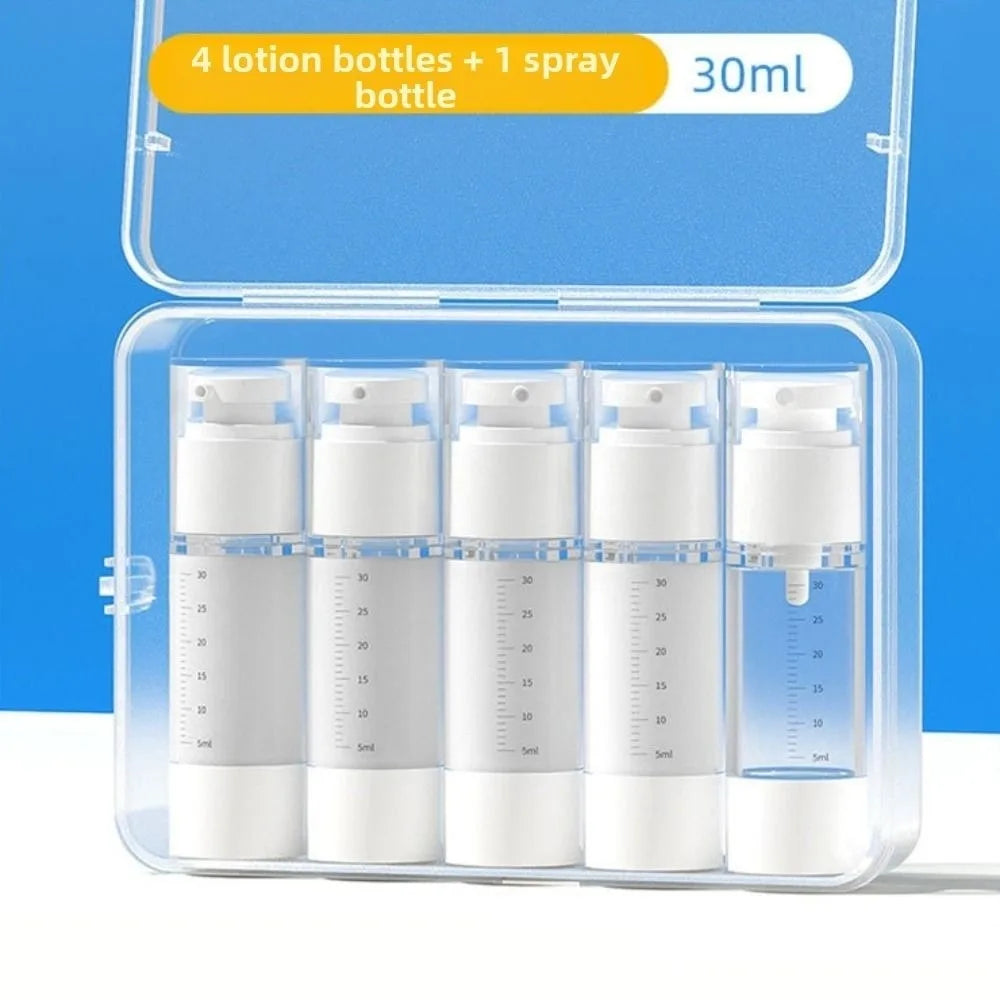 Transparent Travel Refillable Bottle Set — Leak Proof Portable Containers