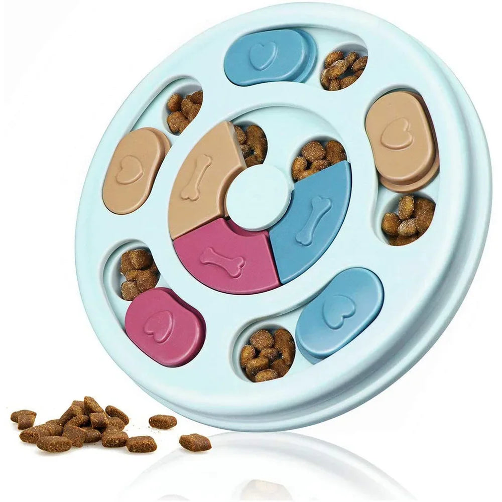 Interactive Dog Puzzle Slow Feeder — IQ Boosting Food Dispenser Bowl