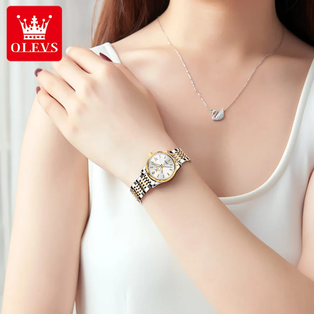 OLEVS 6635 Luxury Ladies Watch — Automatic Mechanical Chronograph