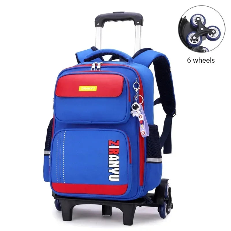 Student Rolling Backpack — Multi-Functional Trolley Bag for Primary School