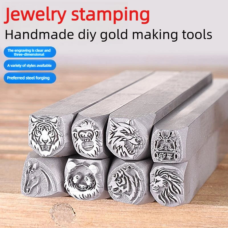 Animal Head Steel Stamp Punch — Engraving Mold for DIY Jewelry Making