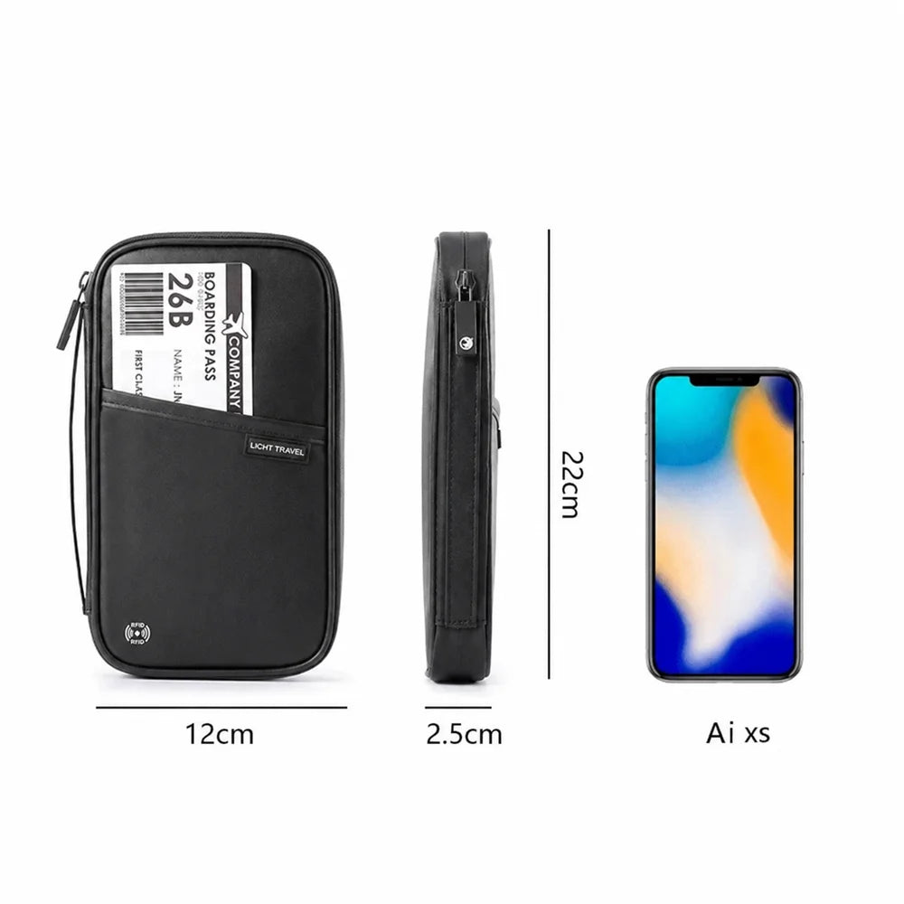 CEXIKA Travel Wallet — Waterproof Passport Organizer & Document Bag