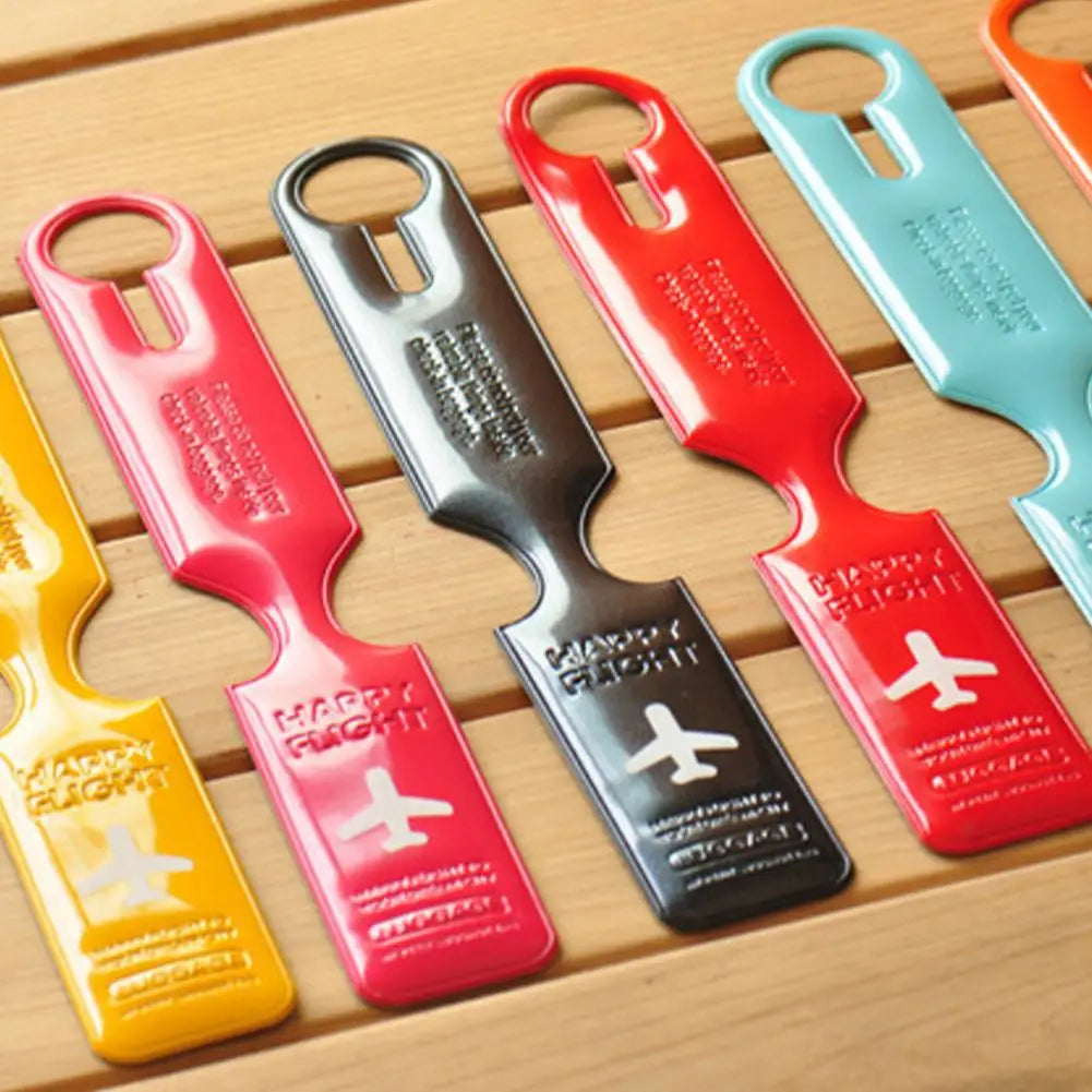 Travel Luggage Tag Holder — Waterproof Suitcase ID Label for Baggage