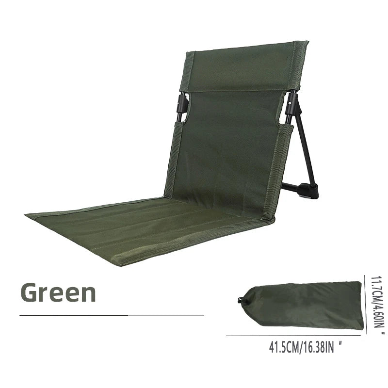 Foldable Camping Chair — Portable Outdoor Seating with Backrest