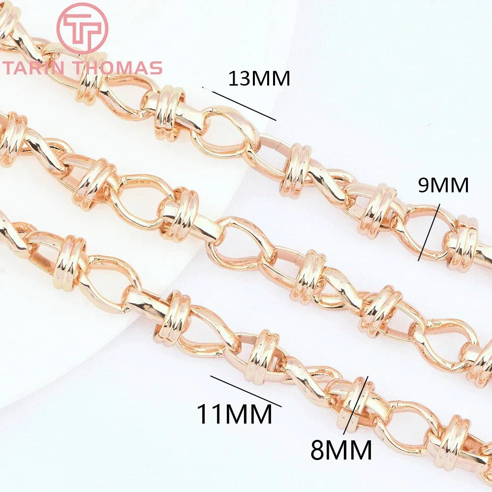 TARIN THOMAS Brass Jewelry Chain — 0.5 Meter DIY Necklace & Bracelet Link