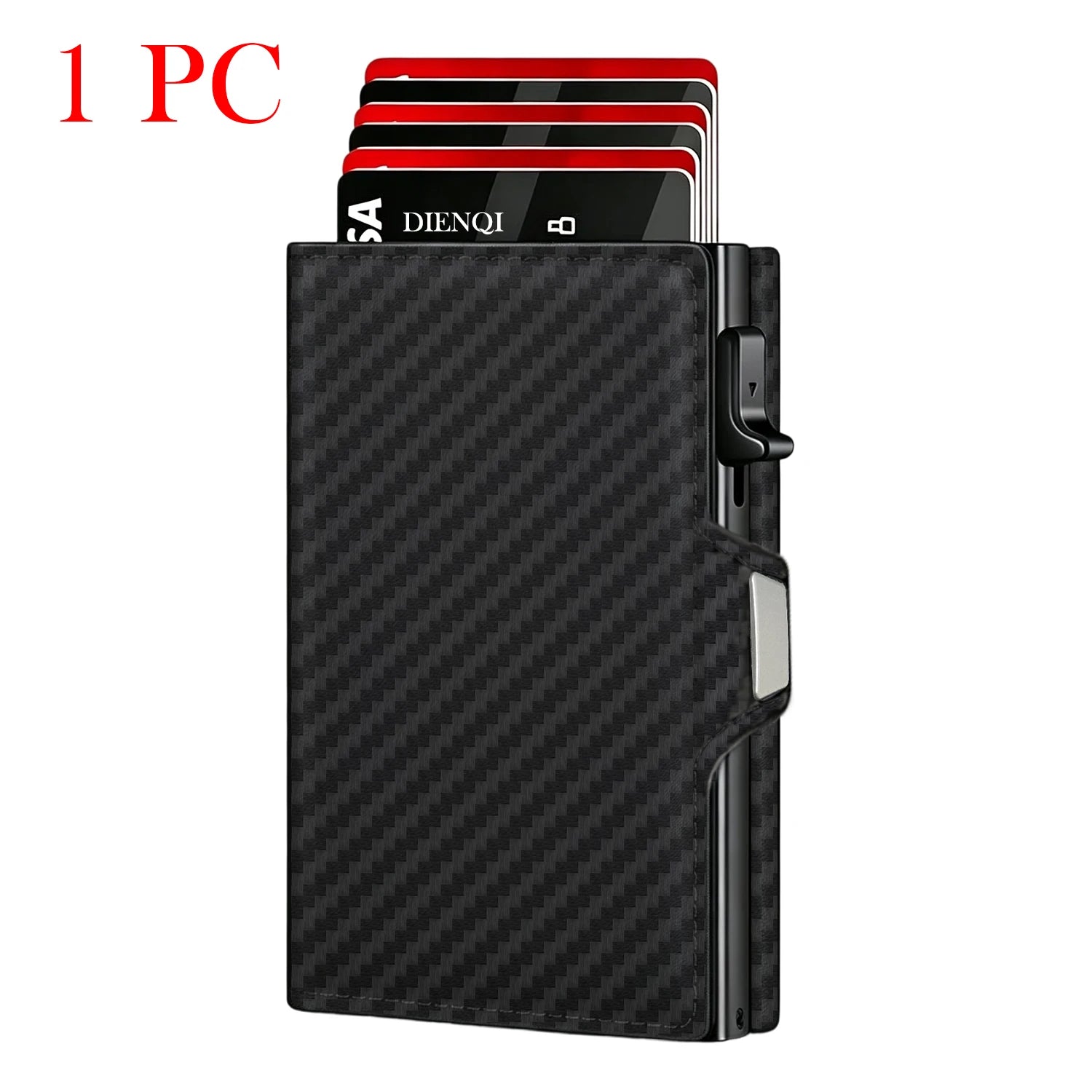 KEEBREAK RFID Pop-Up Wallet — Slim Minimalist Money Clip with Coin Pocket
