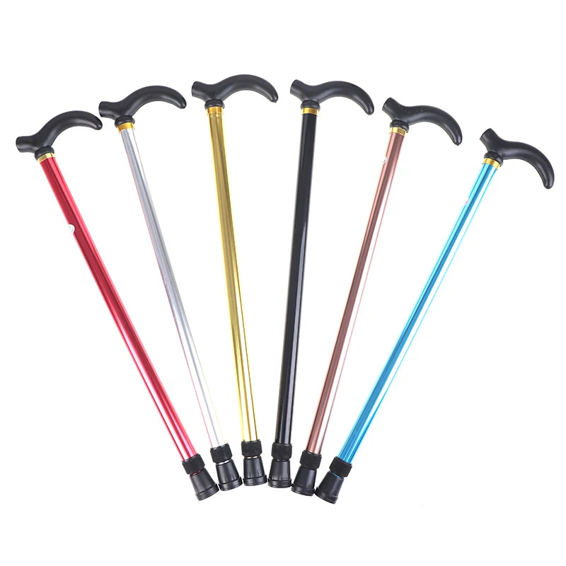 Adjustable Aluminum Alloy Walking Stick — Stable Anti-Skid Support Cane