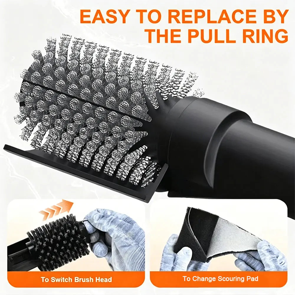 Electric BBQ Grill Brush — 3-Speed Adjustable Cleaner for Griddles